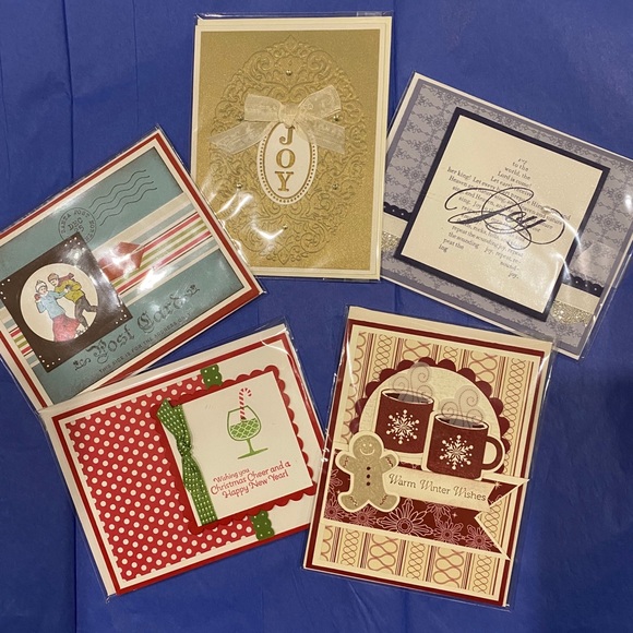 Stampin' Up! Other - Set of 5 handmade Christmas cards 🎄